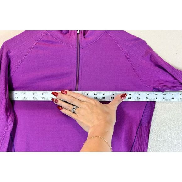 Smartwool Seamless PhD Run Zip Long Sleeve Workout Tee Top Women's Large - Picture 12 of 13